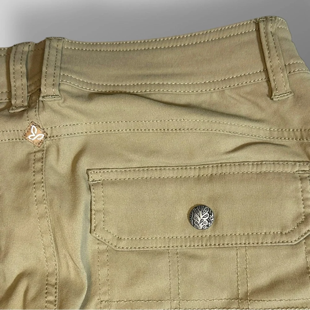 prAna Halle Hiking Pants Womens Sz 4 Short Roll Up Capri Original Stretch Zion - Picture 6 of 10